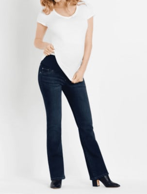 2. Motherhood Maternity Indigo Blue Stretch Secret Fit Belly Boot Cut Jean – Best postpartum bootcut jeans