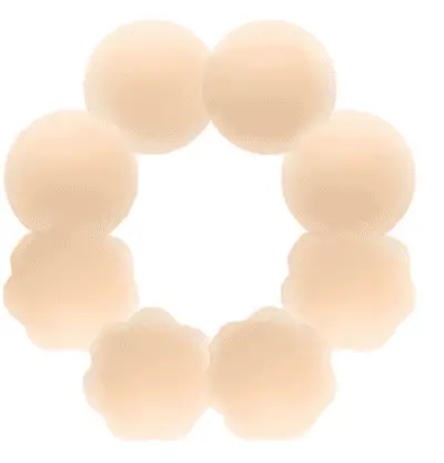 1.CHARMKING Nipple Covers 4 Pairs for Women Reusable Adhesive Invisible Pasties Silicone Cover EDITORS CHOICE