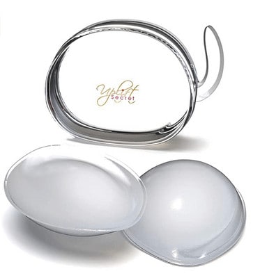 1.Silicone Bra Inserts - Clear Gel Push Up Breast Pads  (1)