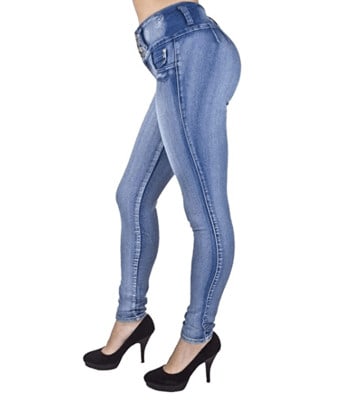 1 Plus Junior Size Colombian Design High Waist Butt Lift Levanta Cola Skinny Jeans-min