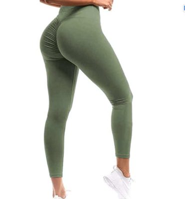 7.SEASUM Women Scrunch Butt Leggings High Waisted Ruched Yoga Pants Workout Butt Lifting-min